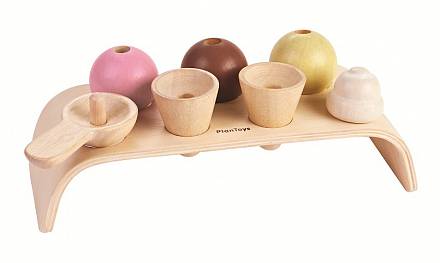 Игровой набор деревянный – Мороженое 